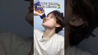 BAGI MINUM KE TEMEN food asmr mukbang [upl. by Ynobe]