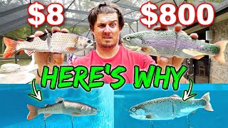 CHEAP vs EXPENSIVE Swimbaits UNDERWATER Proof of their Value Surprising [upl. by Aisilef547]