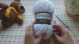 Обзор пряжи Yarn Art Dolce Основные характеристики нитки и парочка полезных премудростей [upl. by Asilem]