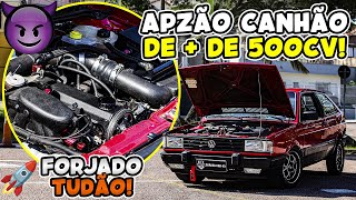 😈GOL GTS TURBO DE  DE 500CV  DEU RUIM NA GRAVAÇÃO 😬 [upl. by Lahtnero]