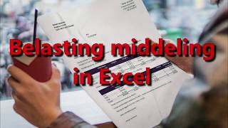 Belasting middeling in Excel [upl. by Stricklan]