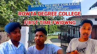 Rowta Degree College ll First time RD College wao Tangnai ll Jwngna lwgwa basw bai🤣🤣 [upl. by Razal]