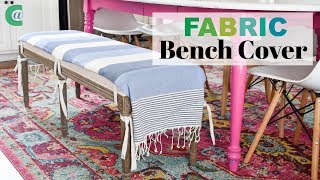 How to Sew a Fabric Bench Cover [upl. by Edyaj]