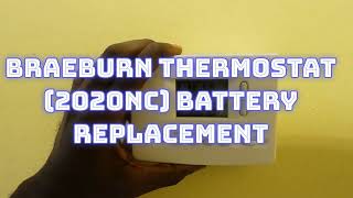 Braeburn Thermostat Battery Replacement [upl. by Fevre933]