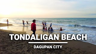 Tondaligan Beach Walk Tour  Bonuan Dagupan City Pangasinan Philippines  4k [upl. by Elfreda951]