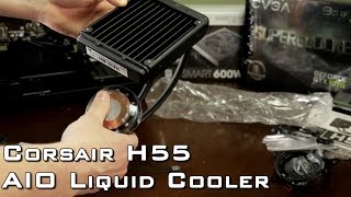 Unboxing Hydro Series H55 Quiet Edition Liquid CPU Cooler [upl. by Mikah220]