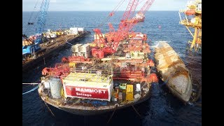 Mammoet Salvage  Wreck removal of the SSV Jupiter 1 [upl. by Howes]