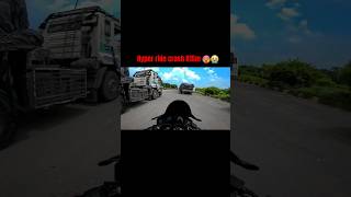 Hyper ride crash R15m 😭🥵almostcrashed crash shortvideos rider ridercrash [upl. by Ashby]