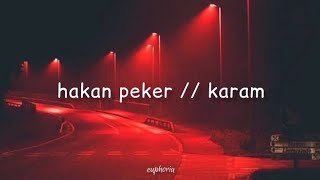 hakan peker  karam sözlerilyrics [upl. by Croteau732]