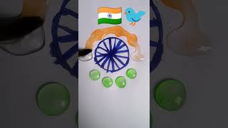 colour mixing 🔴🟡🔵🟣🟢💝⚫⚪ drawing satisfying color painting anaya colors easyd India flag Army [upl. by Tamarra]