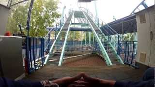 Movie Park Germany  Jimmy Neutrons Atomic Flyer 1080p25 Fisheye GoPro [upl. by Sadirah731]