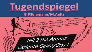 Tugendspiegel Telemann 2 Die Anmut Noten 0€ httpwwwnotenapitzde GeigeOrgel Duo Apitz [upl. by Gennifer956]