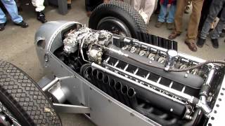 Definitive Auto Union V16 C Type engine warm up  Goodwood Revival 2012  Silver Arrows [upl. by Ricardama]