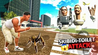 Franklin Fight with Skibidi Toilet😱 indian bike driving 3d [upl. by Winser]