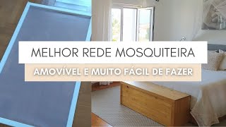 COMO FAZER TELAREDE MOSQUITEIRA AMOVÍVEL COM CALHA ELÉTRICA PARA JANELA FÁCIL  DIY diy mosquito [upl. by Pussej979]