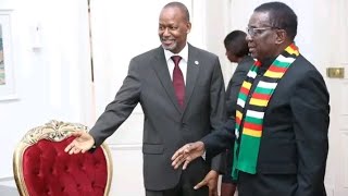 Mnangagwa Meets SADC Secretary Mr Elias Magosi [upl. by Ynnaf]