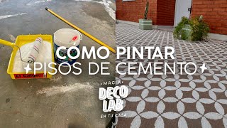 Cómo pintar pisos de cemento [upl. by Enerahs814]