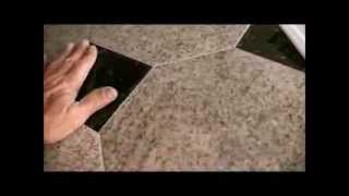 INSTALLING TILE ON KITCHEN COUNTER [upl. by Decrem]