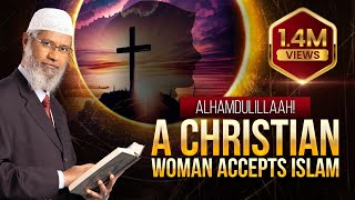 Alhamdulillah A Christian woman accepts Islam  Dr Zakir Naik [upl. by Martelli1]