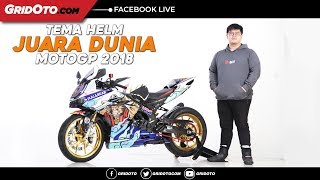 CBR250RR Modifikasi Tema Helm Juara Dunia MotoGP Marc Marquez [upl. by Anyzratak]