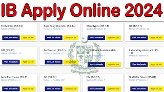 How to Apply For IB Jobs 2024 Registration Online in Intelligence Bureau Jobs Apply Online in IB [upl. by Cinnamon]