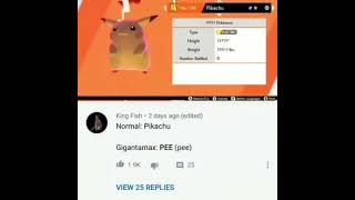 Gigantamax pikachu meme quotPEEquotshorts memes laugh pokemon [upl. by Jaclyn]