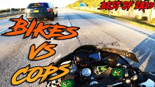 Most INSANE Motorcycle Police Chases Of 2023  Bikes VS Cops [upl. by Reddin]