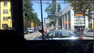 VBZ ZÜRICH TRAM  Linie 4 Bahnhof Tiefenbrunnen  Bahnhof Altstetten Nord [upl. by Ardnasak870]