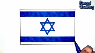 How to Draw The Flag of Israel [upl. by Augusto]