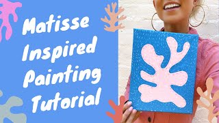 Henri Matisse Painting Tutorial  Acrylic  Sip and Paint [upl. by Hitchcock]