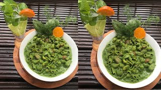 SPINACH AND DILL PASTA  VEGAN PASTA [upl. by Llennhoj109]