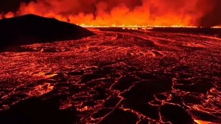 Imagens espetaculares do vulcão que entrou em erupção pela 7ª vez em 1 ano na Islândia [upl. by Graces]