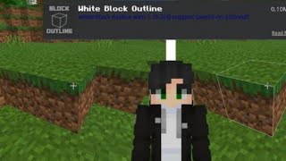 WHITE BLOCK OUTLINE MOD MCPE 120  SURVIVAL amp PVP MOD minecraft gaming  FLASHY GAMERZ [upl. by Mariquilla]