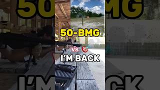 50BMG vs STEEL TARGET 🎯 asmr bmg shots airsoft military pov diy short [upl. by Iy157]