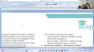 Redox reactions  Chemistry  Session 18 [upl. by Shirley]