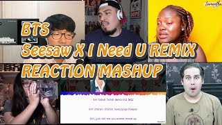 BTS Seesaw X I Need U REMIX｜reaction mashup [upl. by Onileva552]