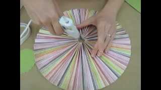 Crankin Out Crafts ep127 Accordion Circle Hanging Decoration [upl. by Lenad877]