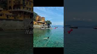 Portofino with this song 🇮🇹✨📌 italy portofino city travel shorts shortvideo shorts [upl. by Eirotal588]