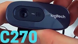 Logitech C270 Webcam Review and Install Tutorial  C270 Video Test [upl. by Giulia174]