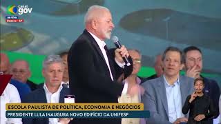 🔴 Lula participa de Inauguração de novo prédio acadêmico do Campus Osasco da Unifesp [upl. by Llerrod692]