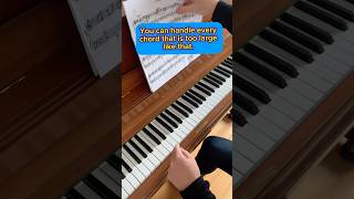 How to handle large chords pianotutorial piano shorts [upl. by Mayda]