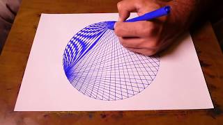 How To Draw Spirograph Pattern Art In Circle  Geometric Tutorial [upl. by Ulric781]