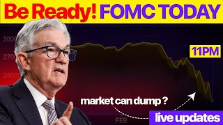 🚨Live FOMC Updates  Interest Rates Impact On Bitcoin  Bitcoin Live updates  BTC Updates Today [upl. by Riebling]