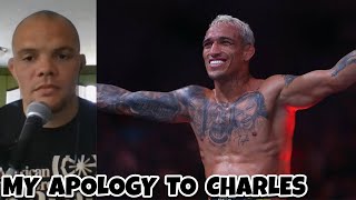 This is my apology to Charles Oliveira finishes Dariush Reaction and opinions [upl. by Thanasi191]