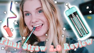 IS FINAL STRAW WORTH IT  FINAL STRAW 20 REVIEW  REUSABLE STRAW [upl. by Arikaahs]