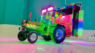 how to make cardboard tractor dj at home  dj wala tractor  mini dj tractor loading  Tech Toyz dj [upl. by Honniball]