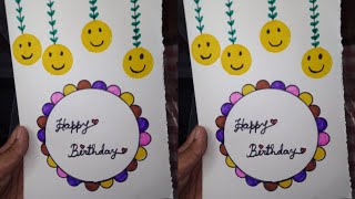 happy birthday greetings cards making ideas ll art long youtube yt youtubeshorts youtuber yt [upl. by Divadleahcim630]