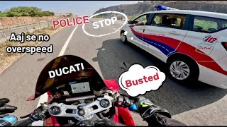 Police chased and my superbike Busted on mysore express highway [upl. by Dnarb]