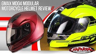 GMAX MD04 Modular Motorcycle Helmet Review [upl. by Acireit493]