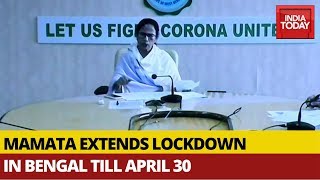 Mamata Banerjee Announces Lockdown Extension In West Bengal Till April 30 [upl. by Miriam331]